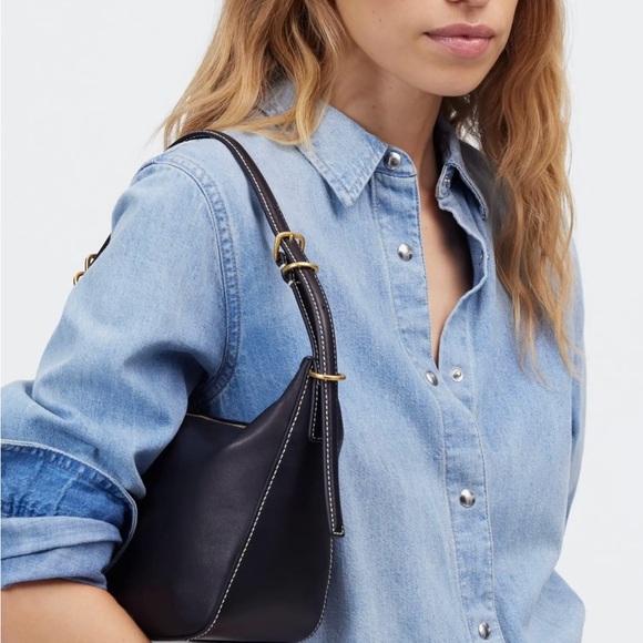 Madewell The Keeper Shoulder Bag True Black - Picture 2 of 7